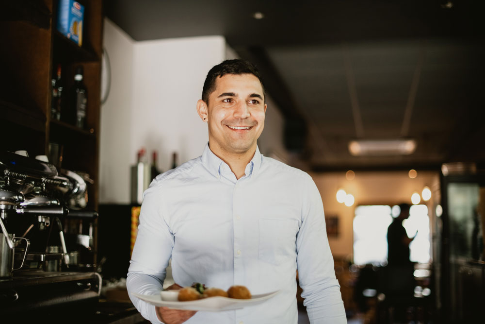 Gianluca Palladino, Manager of Pizzeria Villaggio